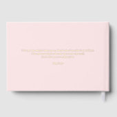 Forever Love Editable Color Foil Guestbook (Verso)