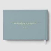 Forever Love Editable Color Foil Guestbook (Verso)