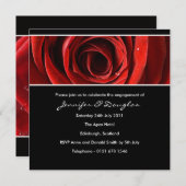 Forever Love Fiançailles Invitation - noir (Devant / Derrière)