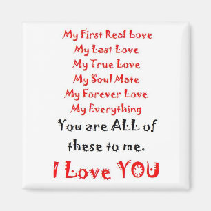 Forever Love Gedicht Magneet