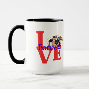 "Forever Love" gepersonaliseerde foto Mok