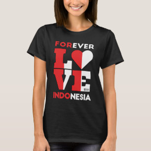 Forever Love Indonesia Vrouwen Zwart T-shirt