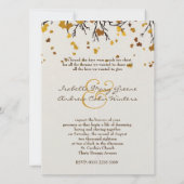 Forever Love Nest Fall Wedding Invite Kaart (Achterkant)