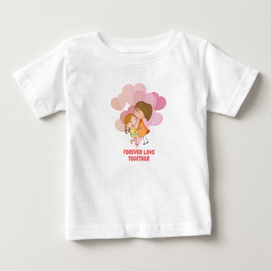 Forever Love Together - Baby T-Shirt Design (Devant)