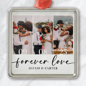 Forever Love Trouwfoto's Keepsake Metalen Ornament