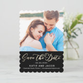 Forever Love Wedding Save the Date Kaart (Staand voorkant)