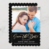 Forever Love Wedding Save the Date Kaart (Voorkant / Achterkant)