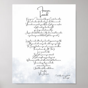 Forever Loved Grey Poster