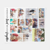 Forever Loved Never Forgotten 15 Foto's Fleece Deken (Voorkant (Horizontaal))