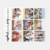 Forever Loved Never Forgotten 9 Foto's Fleece Deken (Voorkant (Horizontaal))