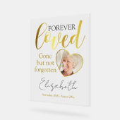 Forever Loved Photo Memorial Keepsake Acryl Bord (Hoek)