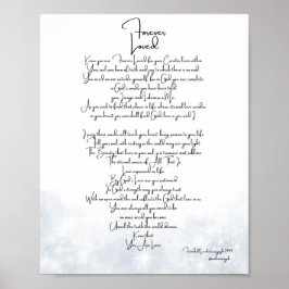 Forever Loved Platinum Poster