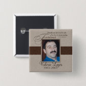 Forever Loving Custom Memorial Vierkante Button 5,1 Cm (Voorkant /achterkant)