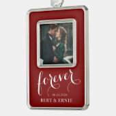 Forever Memory Vertical Framed Ornament (Links)