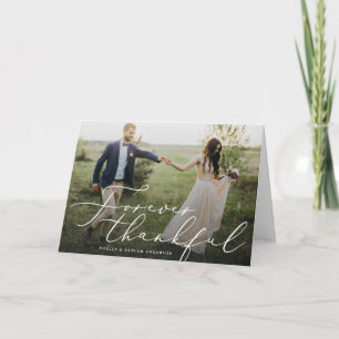 Forever Merci Carte de remerciements Mariage