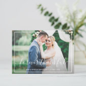 Forever merci carte mariage de typographie (Debout devant)