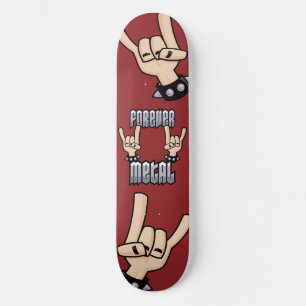 Forever Metal Heavy Metal Devil Horns Handbordjes Skateboard