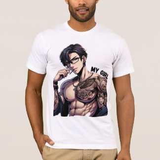 Forever Mine – Hot Anime Getatoeëerd Man met een b T-shirt
