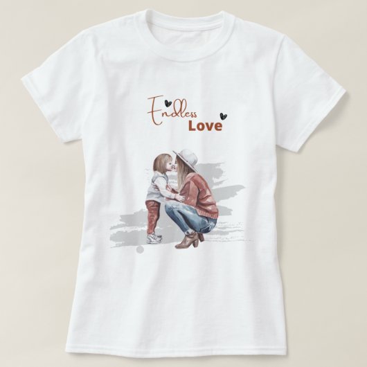 Forever My Baby Girl: het liefdesshirt van een moe T-shirt (Design voorkant)
