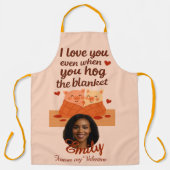 'Forever my Valentine' All-Over Print Apron Schort (Voorkant)