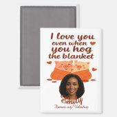 'Forever my Valentine' Personalized Magnet (Recto/Verso)