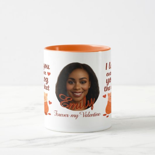 'Forever my Valentine' personalized Mug (Centre)