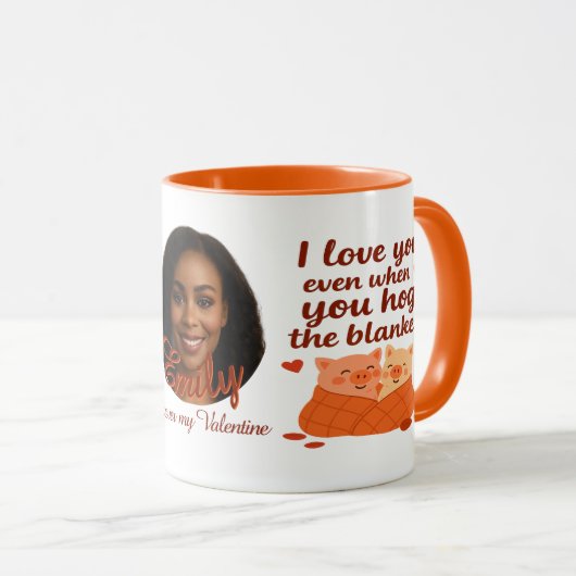'Forever my Valentine' personalized Mug (Devant droit)