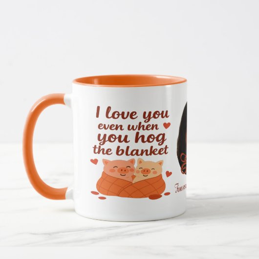 'Forever my Valentine' personalized Mug Mok (Links)