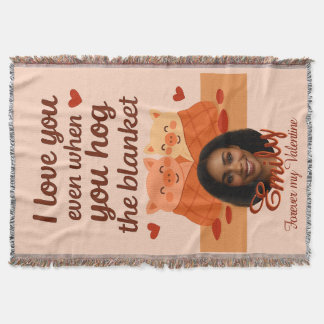 'Forever my Valentine' Throw Blanket Deken