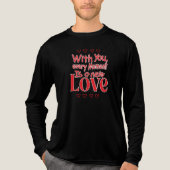Forever New Love Romantic Quote Tri-Blend Shirt (Voorkant volledig)