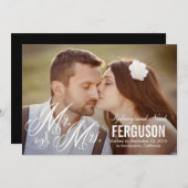 Forever ons bruiloft koninklijk - wit kaart (Voorkant / Achterkant)