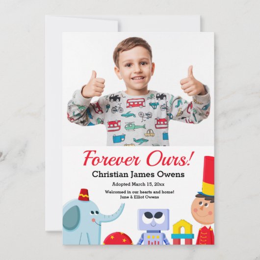 Forever onze Aankondiging van de Foto van de Aanne (Voorkant)