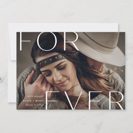 Forever Overlay | Foto-Verloving Aankondiging (Voorkant)