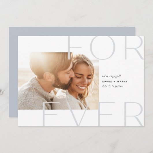 Forever Overlay | Foto-Verloving Aankondiging (Voorkant / Achterkant)