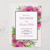 Forever Pink Invitation Kaart (Voorkant / Achterkant)