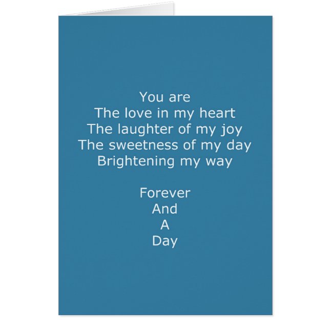 Forever Poem (Voorkant)