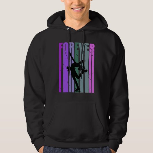 Forever Retro Ice Skating Pretty Player Team Coach Hoodie (Voorkant)