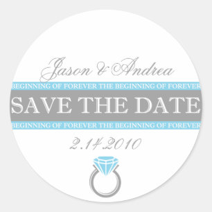 Forever Ring Bewaar de datum Ronde Sticker