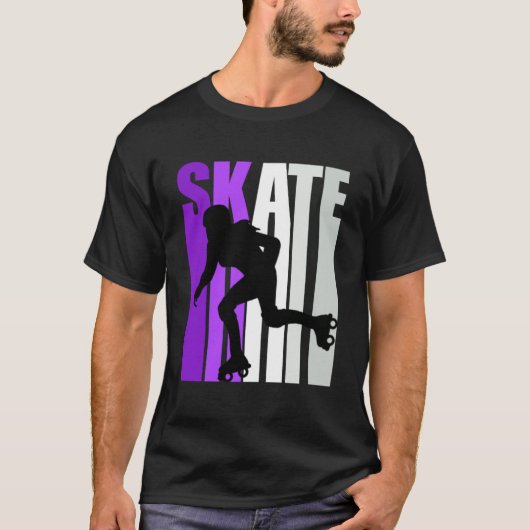 Forever Rolschaatsen Fan Inline Skater T-shirt (Voorkant)