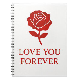 Forever Rose Inspiring Warm Romantic Valentine Notitieboek