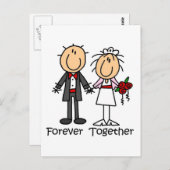 Forever Samen T-shirts en cadeaus Briefkaart (Voorkant / Achterkant)