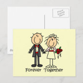 Forever Samen T-shirts en cadeaus Briefkaart (Voorkant / Achterkant)