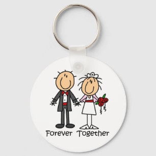 Forever Samen T-shirts en cadeaus Sleutelhanger