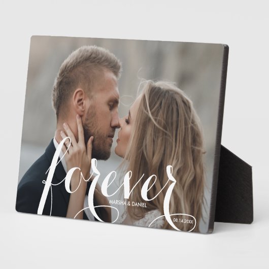 FOREVER Script Easel Back Photo Frameless Fotoplaat (Zijkant)