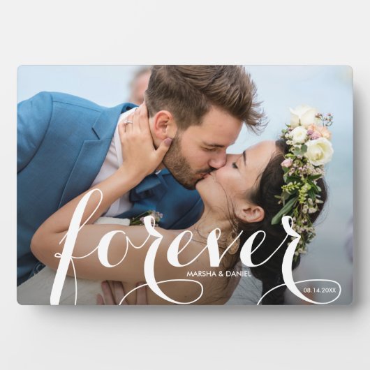FOREVER Script Easel Back Photo Frameless Fotoplaat (voorkant)