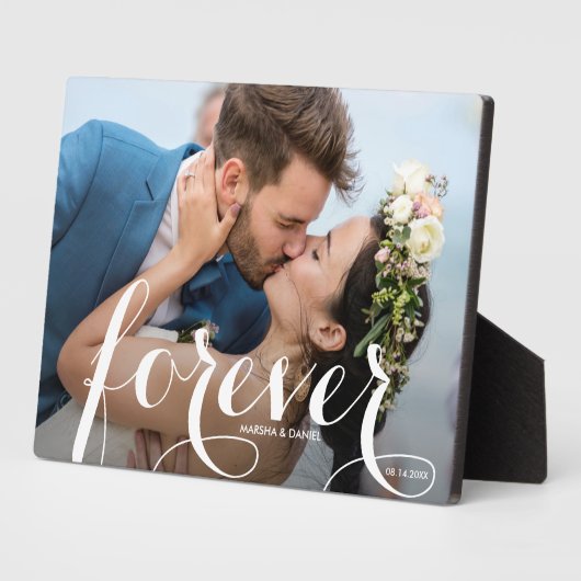 FOREVER Script Easel Back Photo Frameless Fotoplaat (Zijkant)