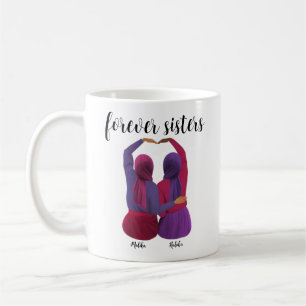 Forever Sisters Gepersonaliseerde Hijabi Gift Koffiemok