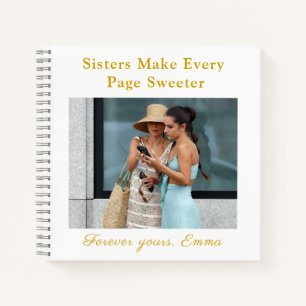Forever Sisters – Op maat gemaakte fotokahiercadea Notitieboek