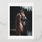 Forever Thankor Rose Carte de remerciements d'or (Verso)