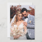 Forever Together  Elegance Trouwfoto Aankondiging (Voorkant)